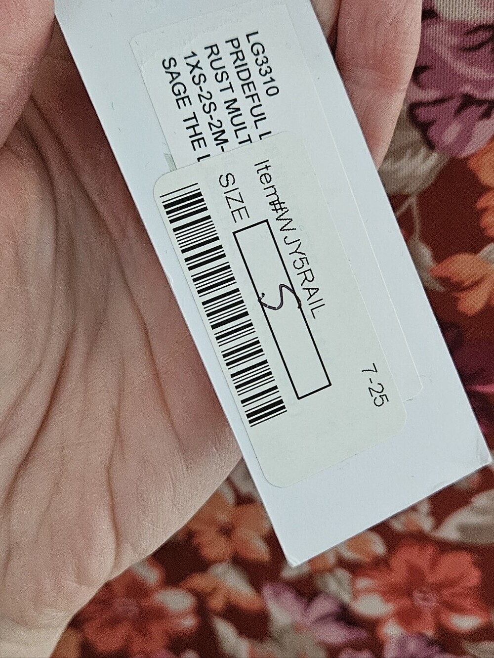 Sage The Label Floral Long-Sleeve Pink & Orange Dress - Picture 7 of 7